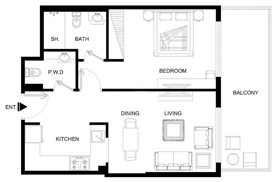 Bright 1Br With Balcony In Binghatti Corner Dubai Apartment