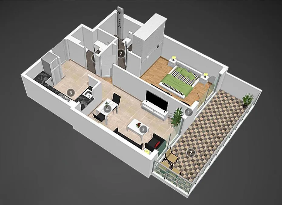 Bright 1Br With Balcony In Binghatti Corner Dubai